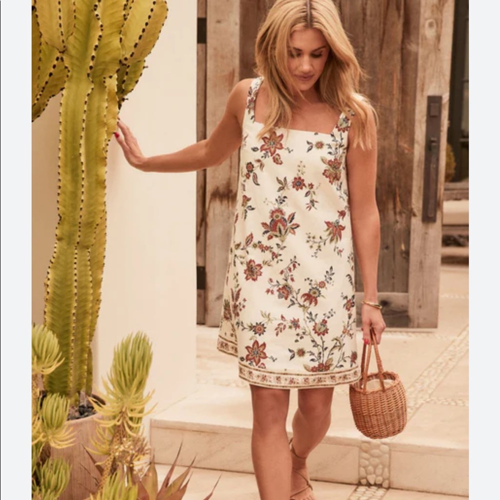Tuckenuck x Studio McGee Terracotta Chintz Cotton Linen Cassie Dress